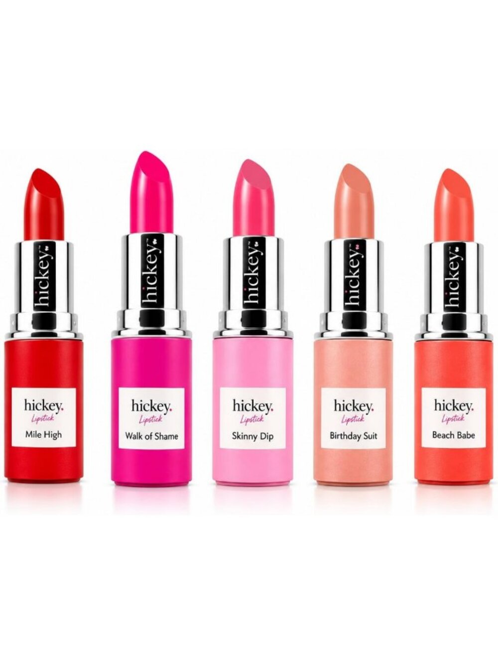 Fashion Week Lipstick Refill Set - 5 Vibrant Shades for Stunning Looks